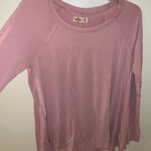 pink long sleeve tee